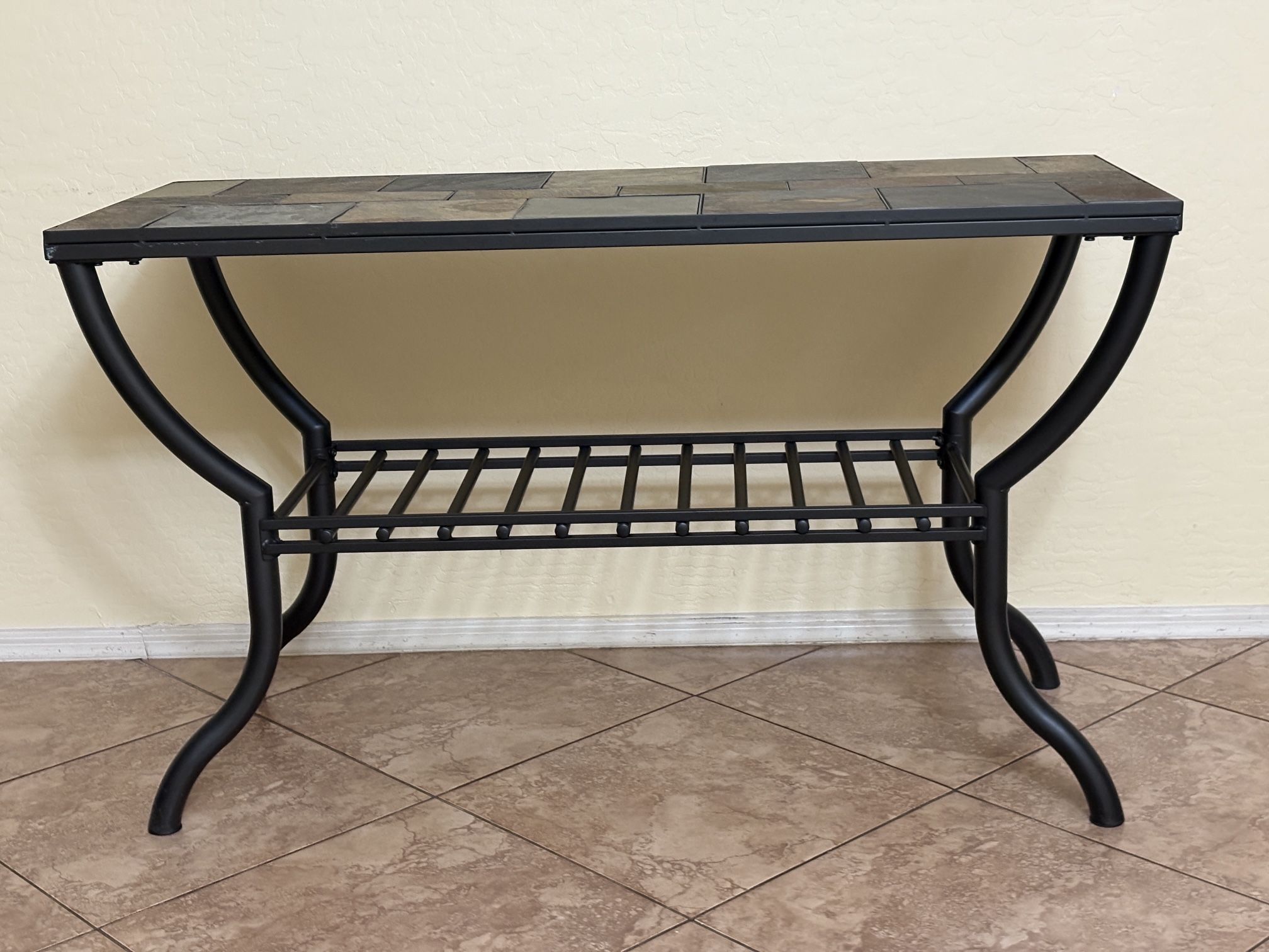 Antigo Slate and Metal Sofa/Console Table