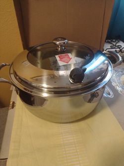 Princess House Caserola de 10 qt de Acero Inoxidable _5_ Ply Vida Sana