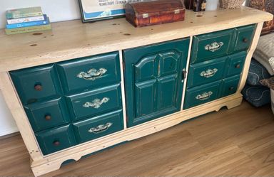 Ornate wood dresser