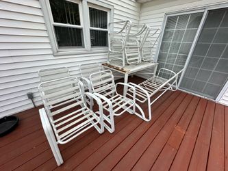 11-Piece Metal Patio Furniture Set – Solid & Classic