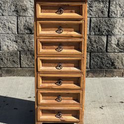 natural pine 7 drawer lingerie chest