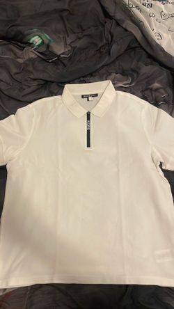 Micheal Kors Cotton Half-Zip Polo Shirt