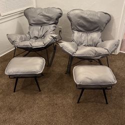 Grey Rocking Chairs 