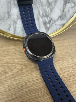 Samsung - Galaxy Watch Ultra Titanium Smartwatch 47mm LTE (Pre-Owned) Fair Titanium Gray