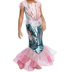  Mermaid Costume with Sequined Tail Size Medium 7/8