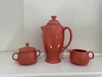 Persimmon Fiestaware Coffee Set Beg. 1989 
