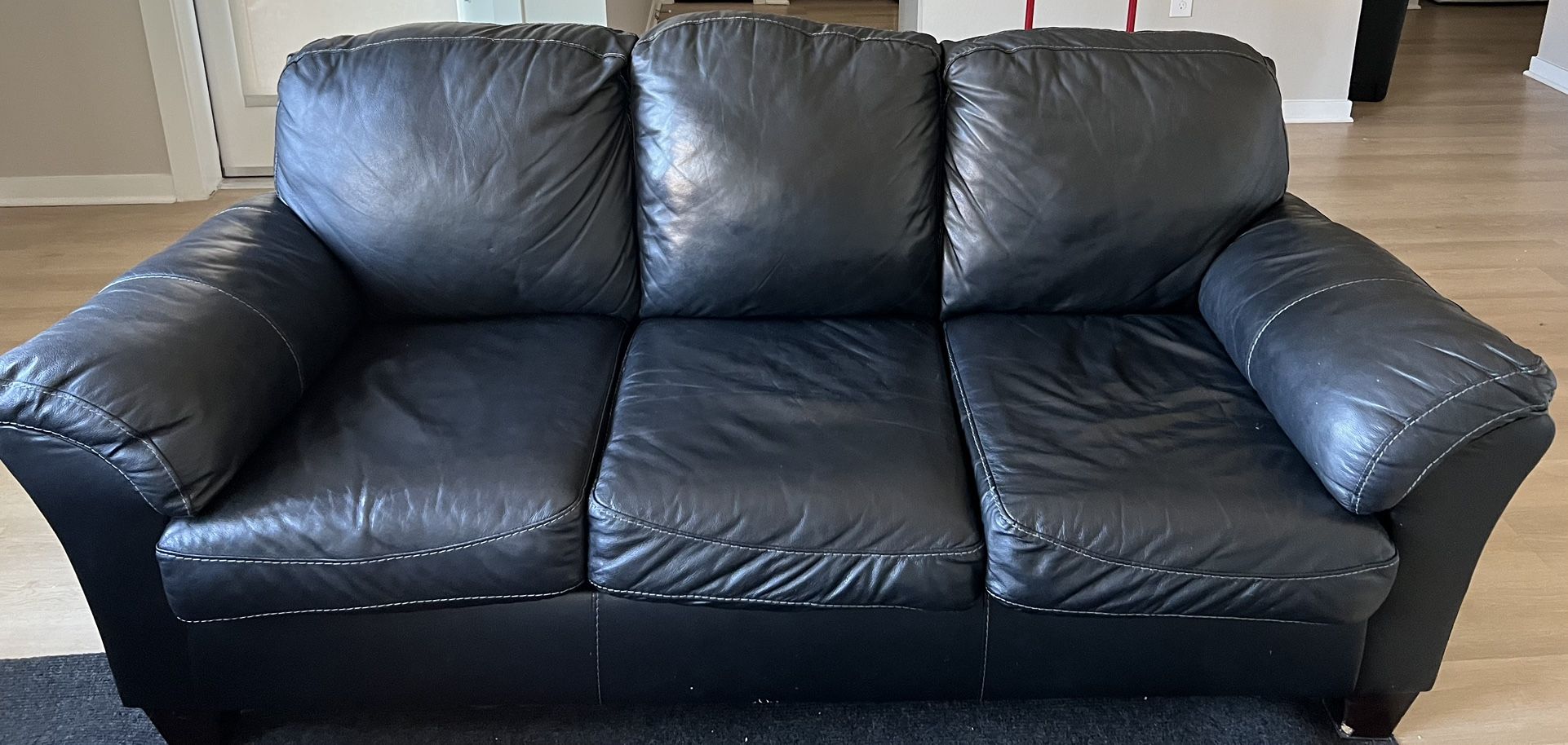 Black Sofa and Love Seat