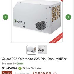 Quest 225 Dehumidifier