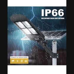 180000lumen Solar Street Lights Outdoor Waterproof, 6500K Super Bright Solar Parking Lot Lights Dusk to Dawn Solar Powered Led Street Lights with Remo