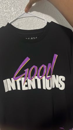 Good Intentions Black Graphic T-Shirt vlone