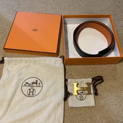 Hermes Belt And H Buckle In Box 