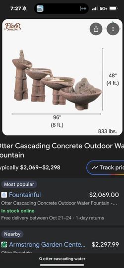 Water Fountain (3 Otter)