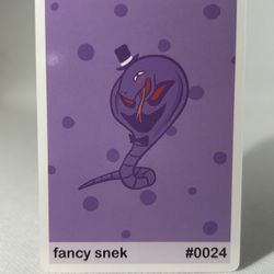 POOKIEMOOT FANCY SNEK ( ARBOK ) #0024 - FAN ART POKEMON CARDS
