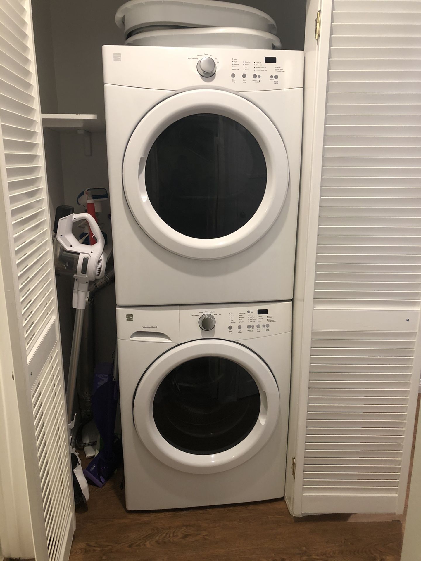 Kenmore Front load stackable Washer and Gas Dryer