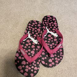 Puma Girls Flip Flops Size 1 Kids Shoes
