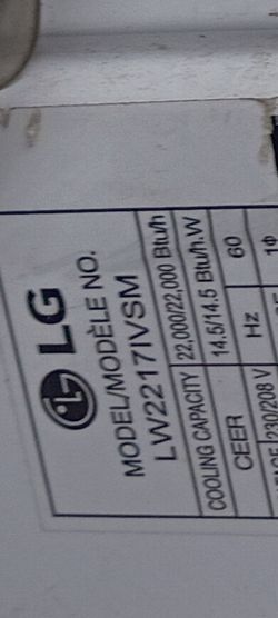 LG wall Air conditioner new