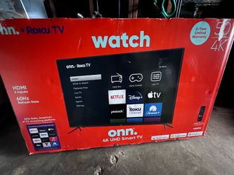 50” onn Roku tv