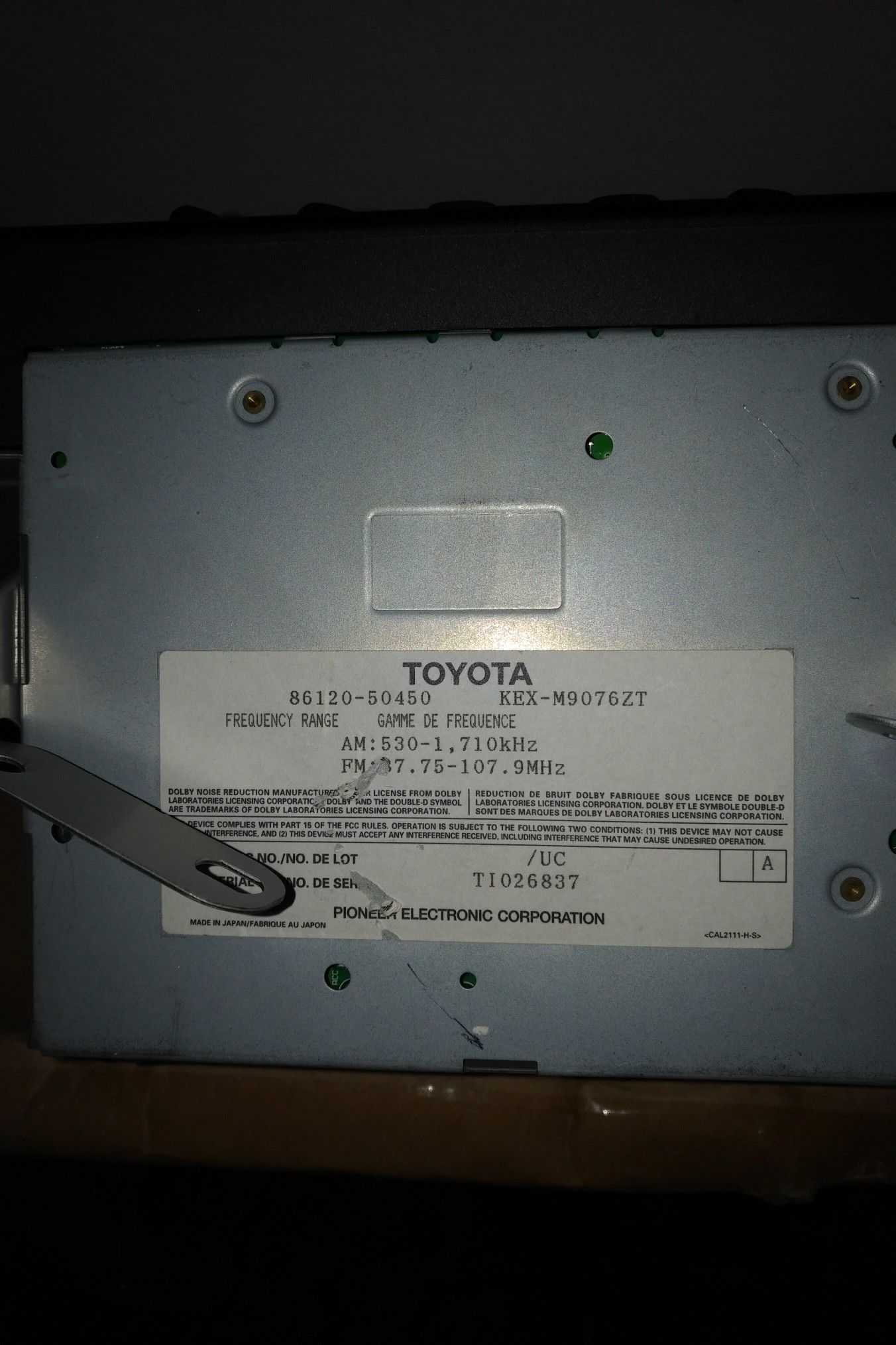 Lexus LS400 climate control and headunit