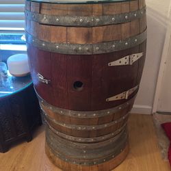 Wine Barrel Table 