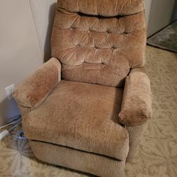37" Tall Swivel Rocking Recliner Chair 