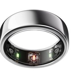 Oura Ring Gen 3- Silver, Size 7 (like new)