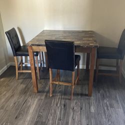 Table And 3 Chairs 