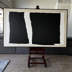 “DARK MODERN MOMENT” 7x4 Feet -Custom Size & Color Hand Painted Original Art