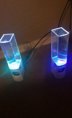 Rainbow water speakers