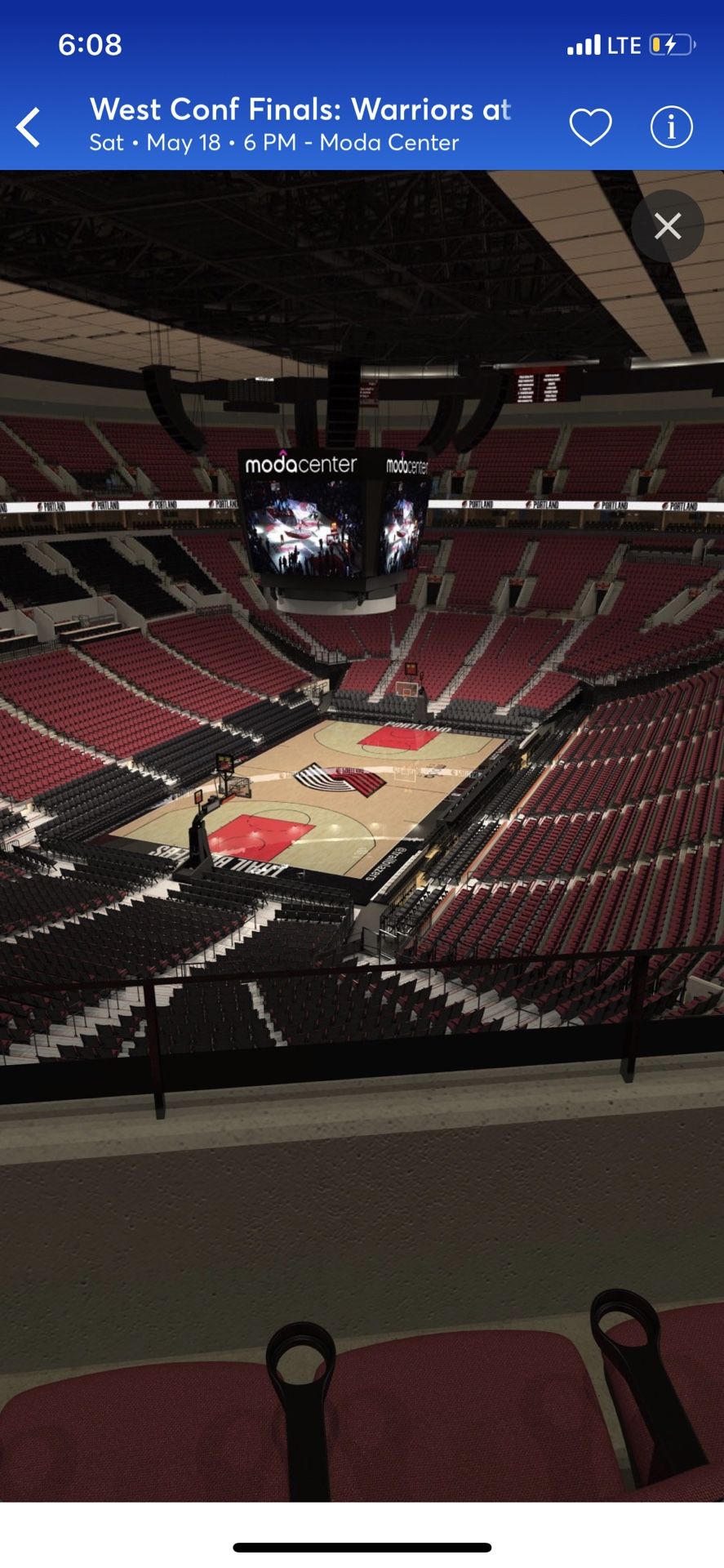 Blazers tickets game 3 - May 18 - 375 $