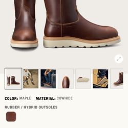 Tecovas LongHaul Waterproof Work Boot 9.5