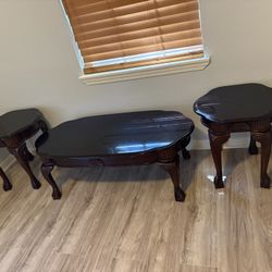 Coffee Table & Two End Tables