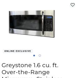 Greystone 1.6 C.f. Microwave Rv/trailer