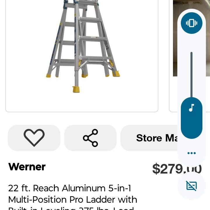 Werner Multipurpose Ladders 22Ft  5 In 1
