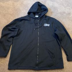 COOGI Black Zip Up Hoodie Sweater Jacket Hooded Mens Size XXL
