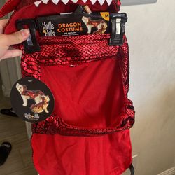 Red Dragon Pet Costume