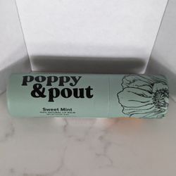 New Poppy And Pout Lip Balm. Natural.