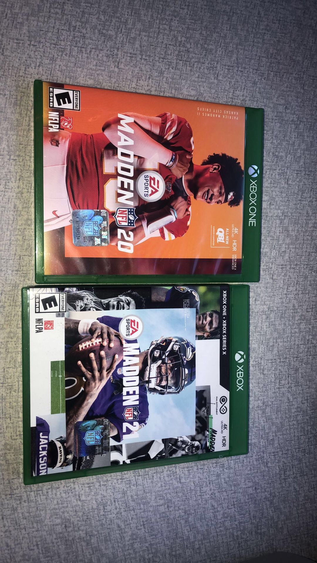 XBOX MADDEN 20 & 21 FOR SALE