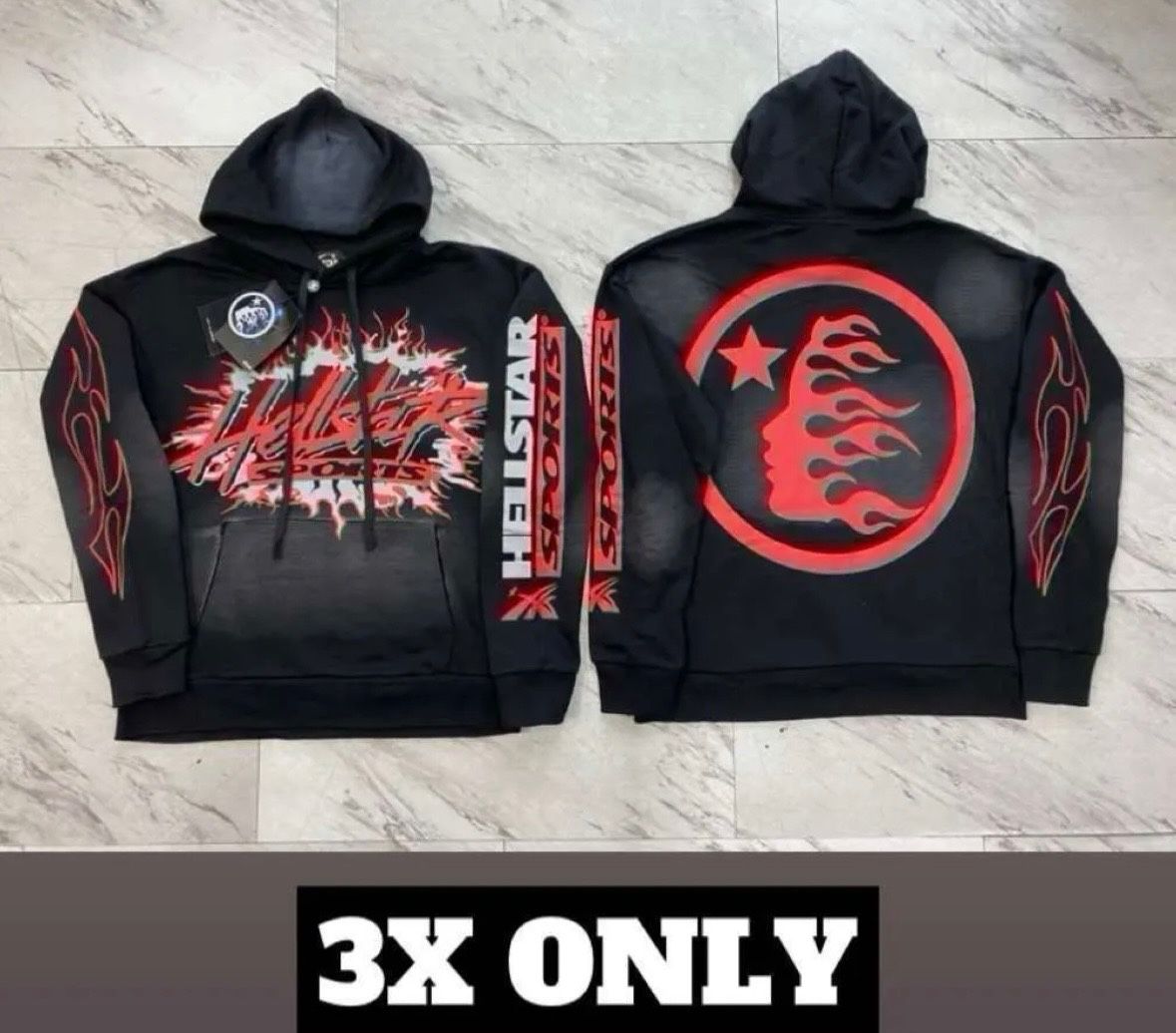 Black & Red Hellstar Hoodie