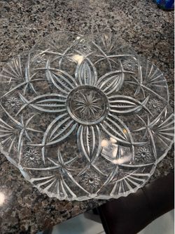 Crystal platter plate