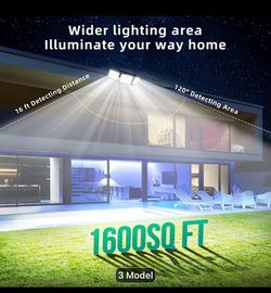 Three heqds solar lights