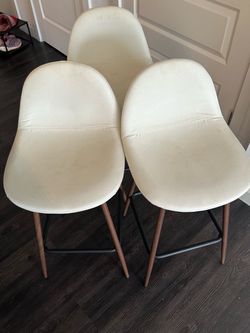 Set of 3 counter height bar stools