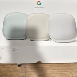 Nest WiFi Pro 3pk (Fog, Linen, Snow)