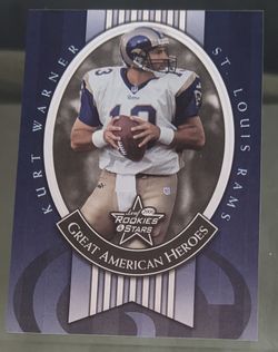 NFL - Kurt Warner Donruss Rookies & Stars Great American Heroes /1000