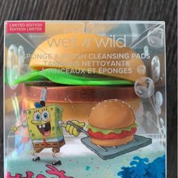 New SpongeBob X Wet N Wild Krabby Patty Makeup Brush Cleaning Pads