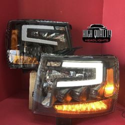 Chevy Silverado 2007. 2013 headlights.