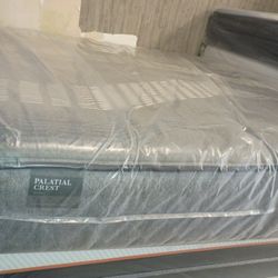 🎊🥳🎊🥳 $499 California King Palatial Crest By Sealy Medium Firm Mattress Only $499 🥳🎊🥳🎊
