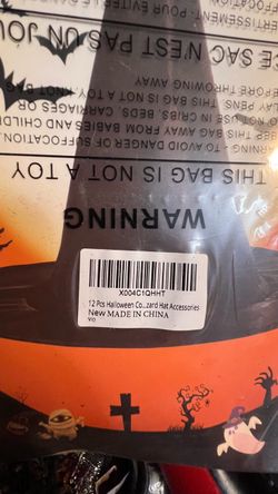 12-Piece Halloween Witch Hat Accessories Set