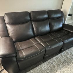 3 Seat Sofa W/ Power Recliners X2 + Charging Ports