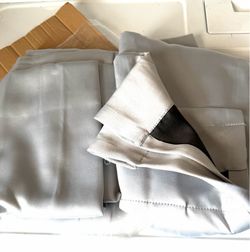 Brand new your zone blackout grey curtains 2 panel 30x84