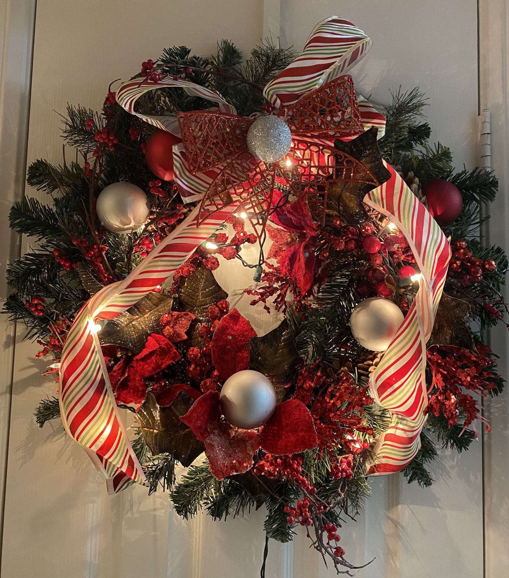Christmas Wreath With Lights 